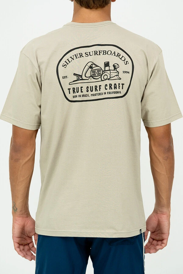 Camiseta Regular Fit Silver Plaina