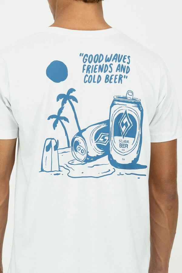 Camiseta Modern Fit Silver Beer