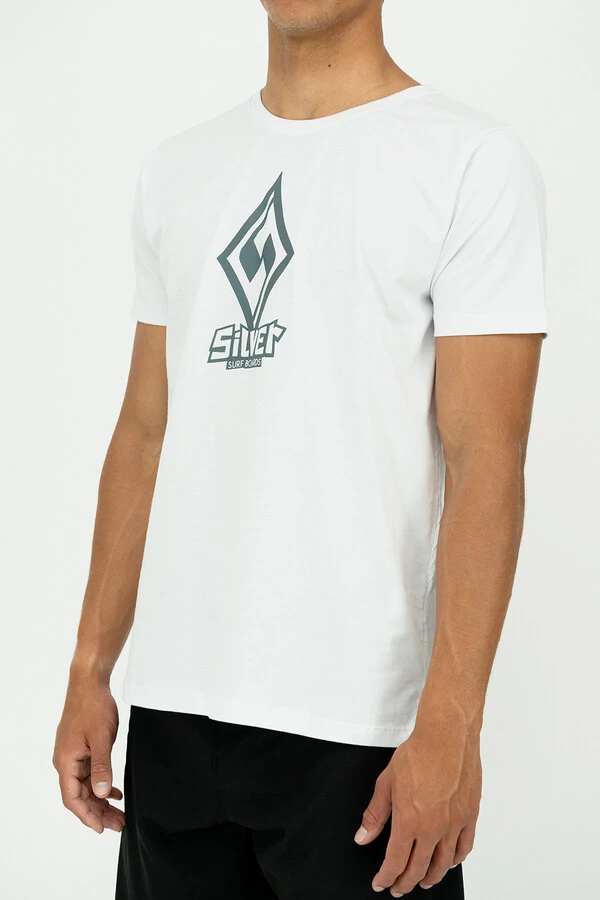 Camiseta Modern Fit Silver Logo Team