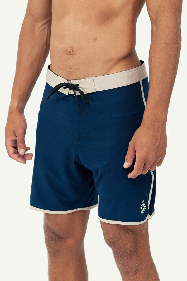 Boardshorts Silver Side Cut 18” Azul Marinho