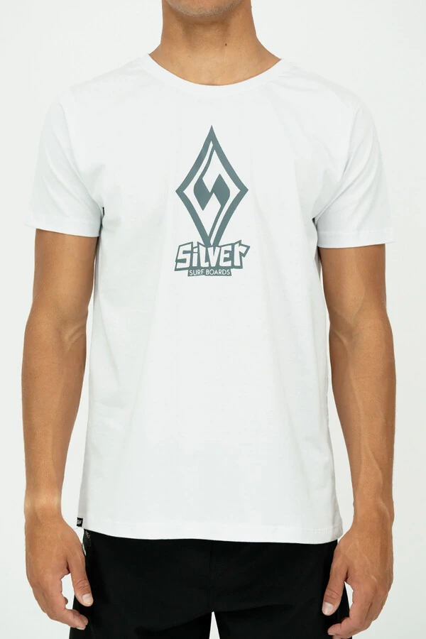 Camiseta Modern Fit Silver Logo Team