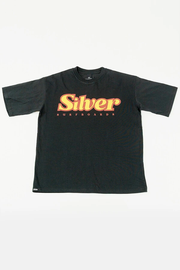 Camiseta Oversized Silver Escrito Over