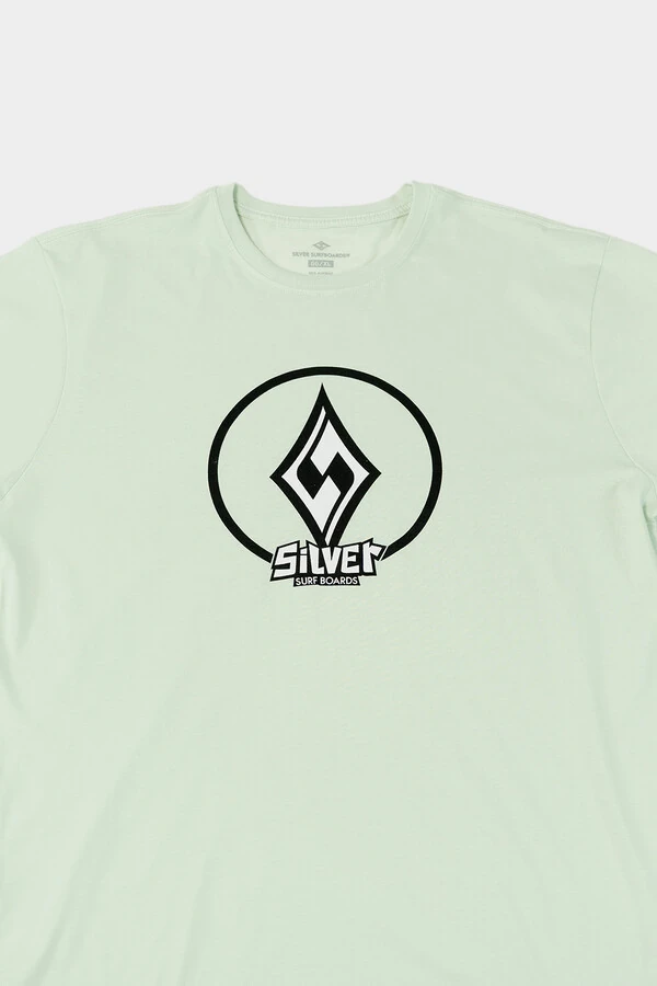 Camiseta Regular Fit Silver Logo Globe