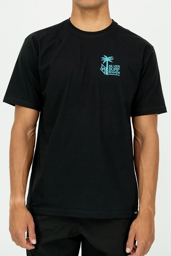 Camiseta Regular Fit Silver Palm Beach