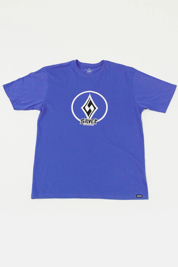 Camiseta Regular Fit Silver Logo Globe