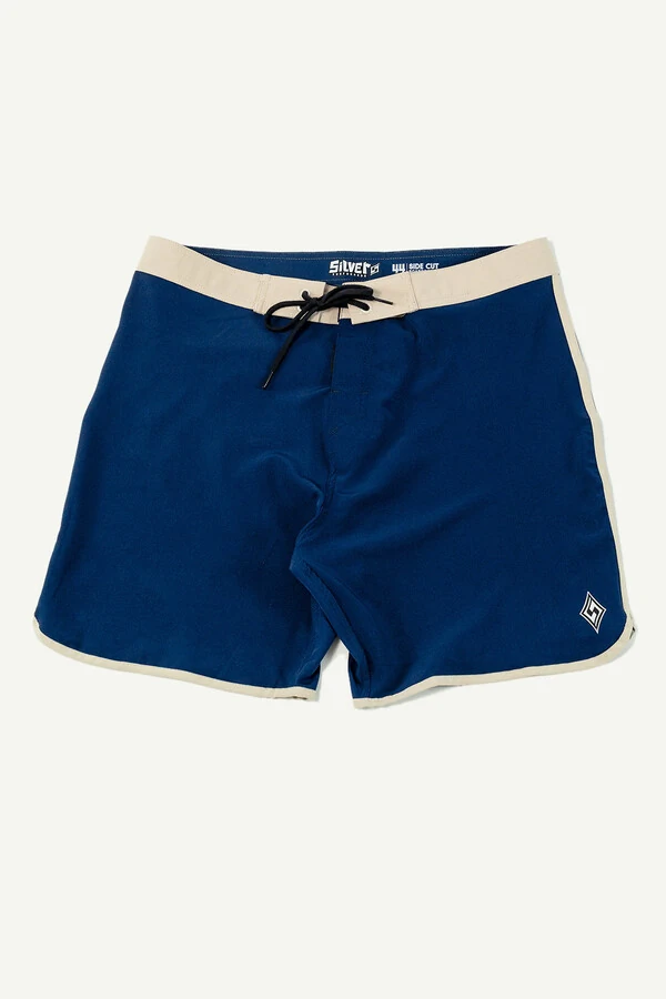 Boardshorts Silver Side Cut 18” Azul Marinho