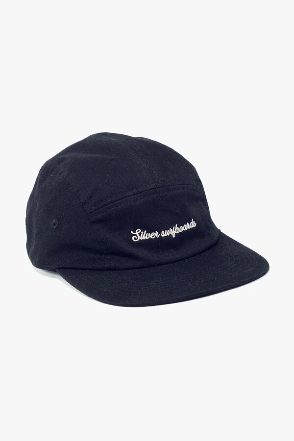Boné Five Panel Silver Preto