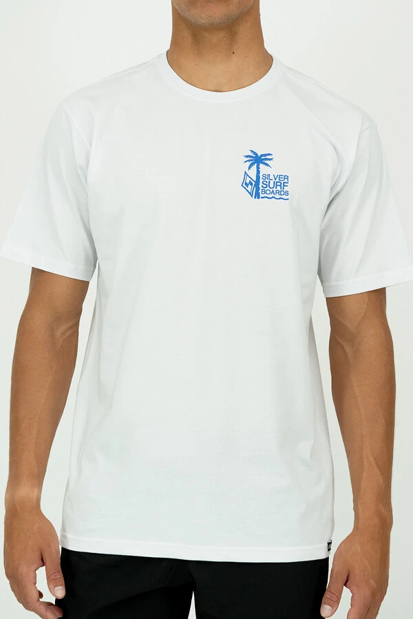 Camiseta Regular Fit Silver Palm Beach
