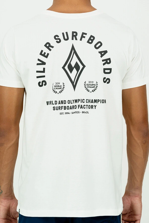 Camiseta Modern Fit Silver World Olympic Champ