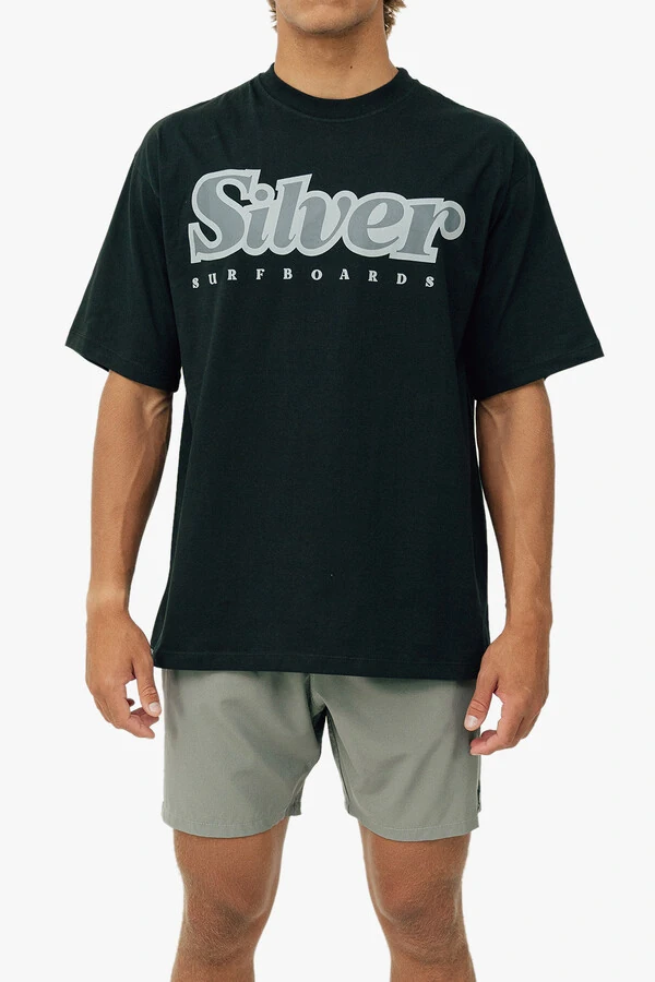 Camiseta Oversized Silver Escrito Over