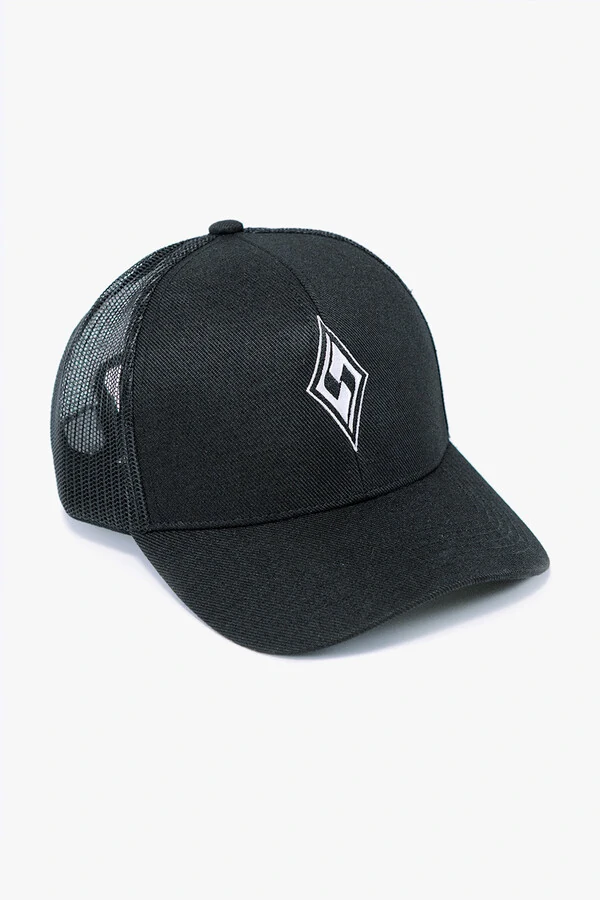 Boné Trucker Silver Preto