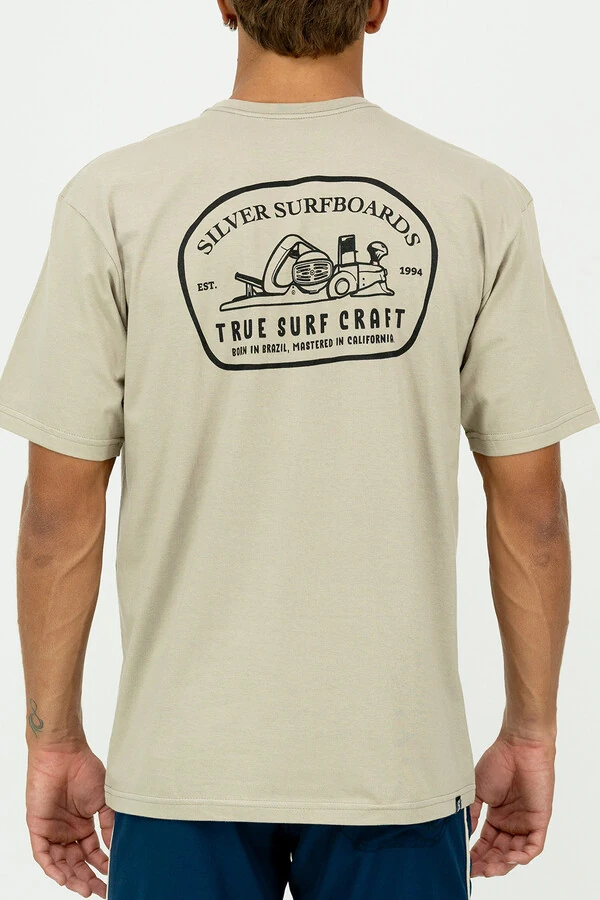 Camiseta Regular Fit Silver Plaina