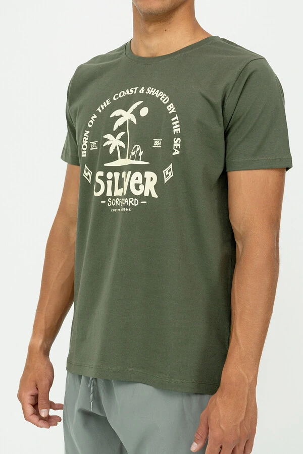 Camiseta Modern Fit Silver Shaped By The Sea