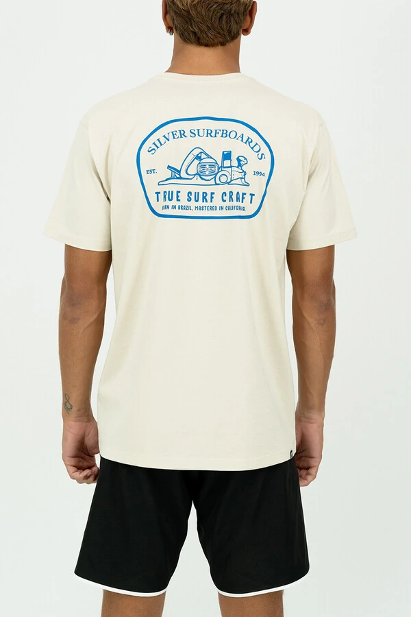 Camiseta Regular Fit Silver Plaina