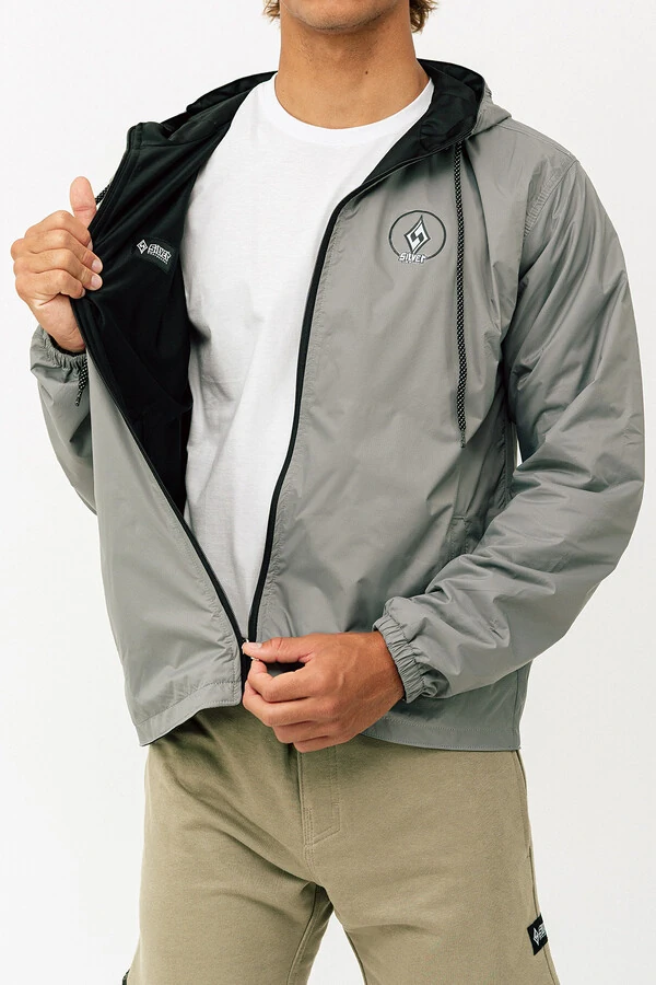 Jaqueta Silver Dupla Face Cinza e Preto