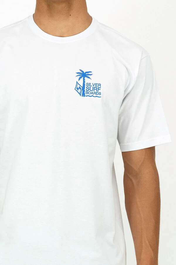 Camiseta Regular Fit Silver Palm Beach