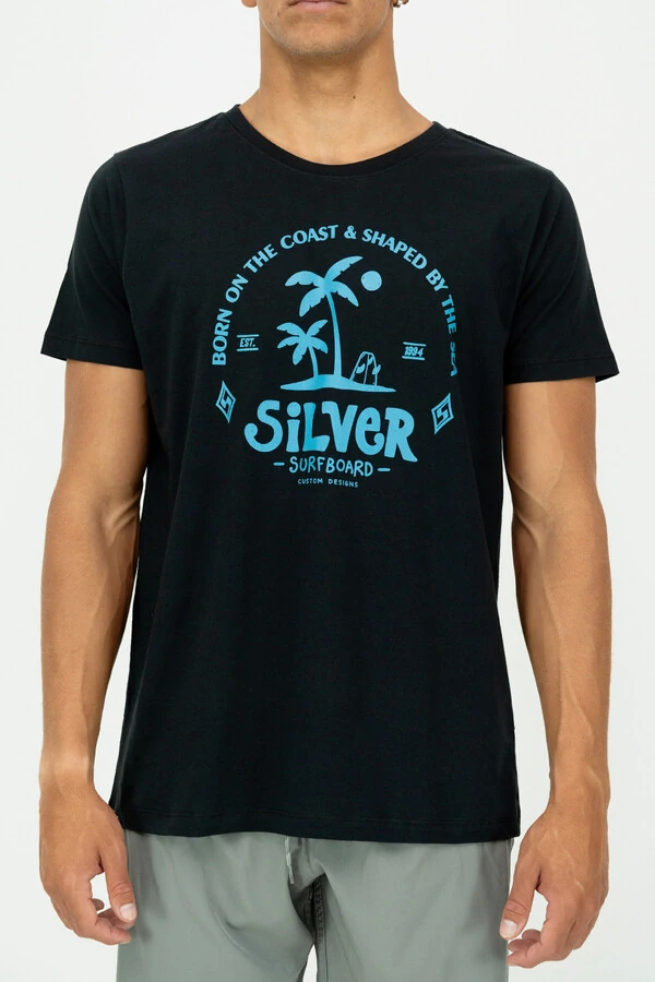 Camiseta Modern Fit Silver Shaped By The Sea