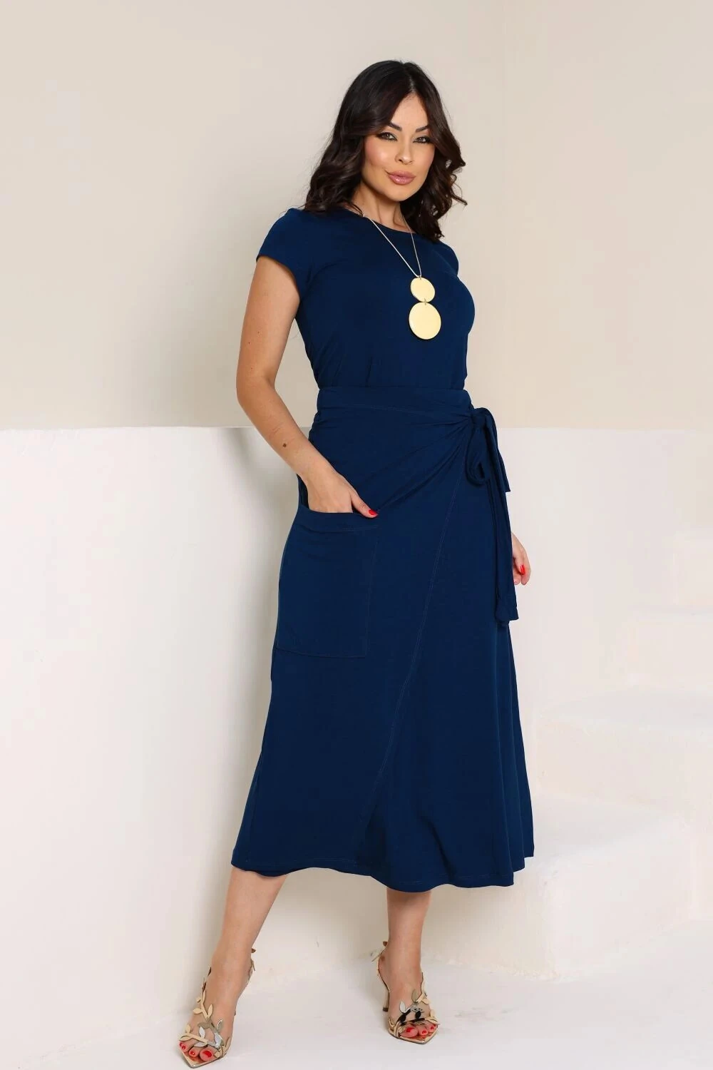 Saia com Sobreposição Alvorada em malha