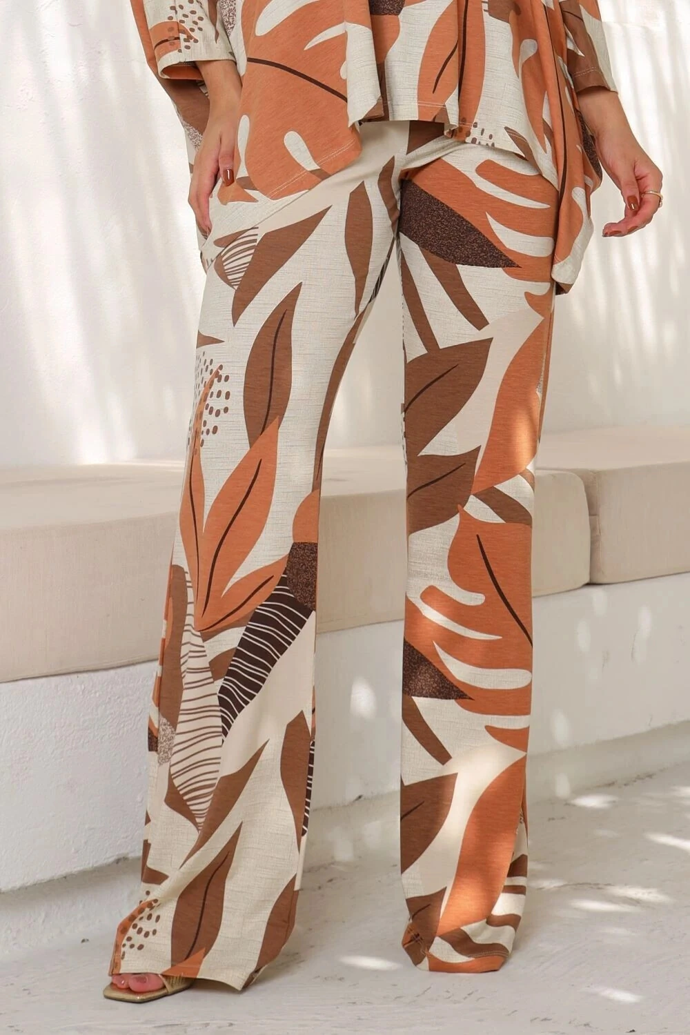 Calça Flare Estampada