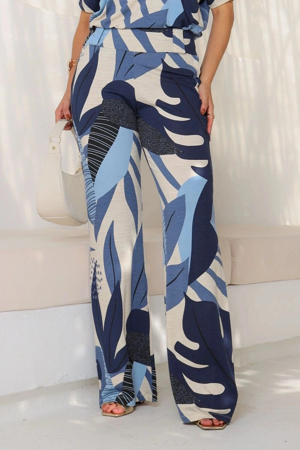 Calça Flare Estampada