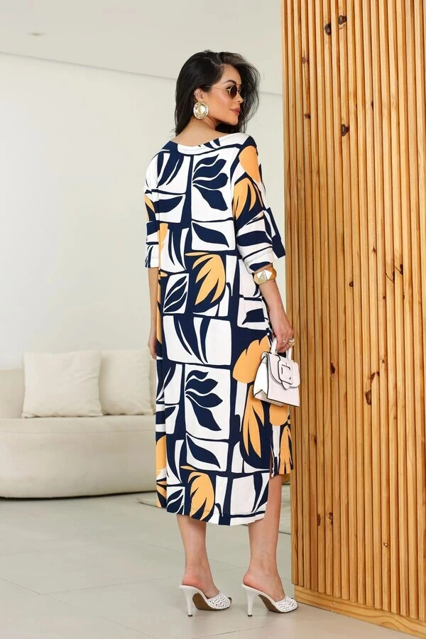 Vestido Glória em malha crepiada