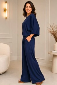 Pantalona Celeste Tecido Fluity
