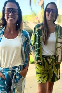 Bermuda Estampada Com Cinto