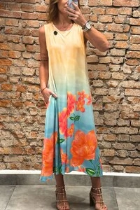 Vestido Lila Estampado