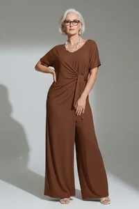 Macacão Pantalona Dulcinéia Manga Curta