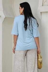 Blusa Bicolor em malha Serena