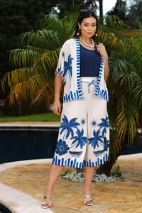 Conjunto Céu e Mar Pantacourt + Kimono VIP