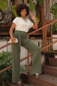 Calça com Amarração Frontal Cora