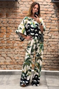 Pantalona Celeste Tecido Fluity