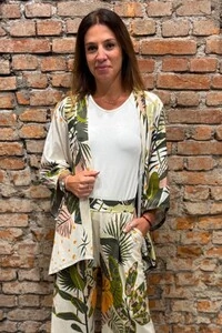 Kimono Esmeralda Estampado- Tam. Único