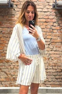 Conjunto Bermuda + Kimono em viscose