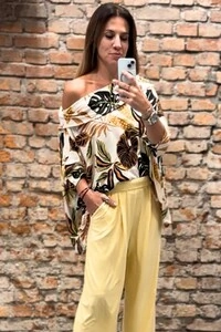 Blusa Ombro a Ombro Areta Estampada