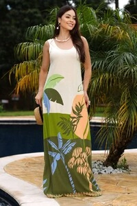 Vestido Longo Regata em malha Lunara