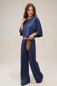 Pantalona Celeste Tecido Fluity
