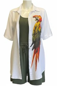 Camisa Em Viscolinho Arara