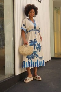 Vestido em Viscose Canoa