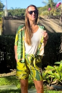 Bermuda Estampada Com Cinto
