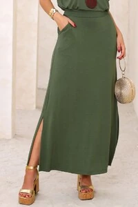 Saia Midi em malha Nara