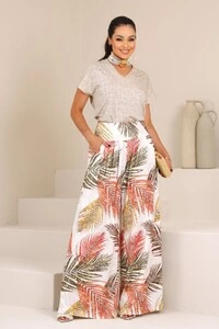 Calça Pantalona Celeste