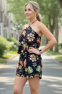 Conjunto Bermuda e Top em Viscose