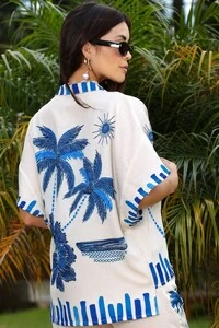 Kimono Tecido Plano estampa EXCLUSIVA