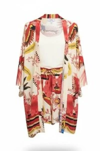 Conjunto Bermuda + Kimono em viscose