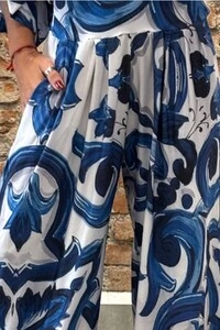 Pantalona Celeste Tecido Fluity