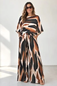 Pantalona Celeste Tecido Fluity
