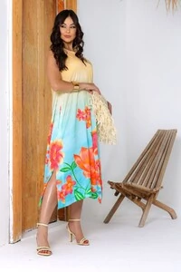 Vestido Lila Estampado