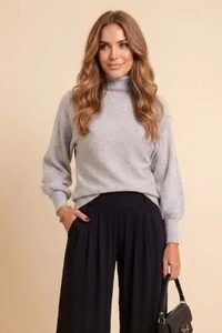 Blusa Gola Alta Lãzinha Canelada